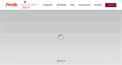 Desktop Screenshot of ladies-only-festival.com